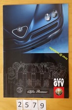 ALFA ROMEO GTV V6 Prospectus 12 pages Fr 3/1999
