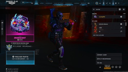 Compte warzone play iridescent - compte,