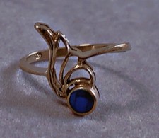 Fine ancienne bague argent