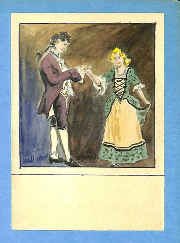 Aquarelle couple de - couple,