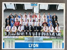 POSTER ONZE MONDIAL OLYMPIQUE LYONNAIS OL Saison 1998 1999 + ASSE - VALENCE D2