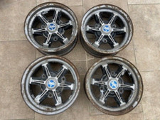 4 JANTES BIMETAL TARGA ORIGINAL RENAULT 12 GORDINI R15 R17 TL TS  5,5 X 13