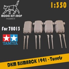 350 dkm bismarck turrets - -,