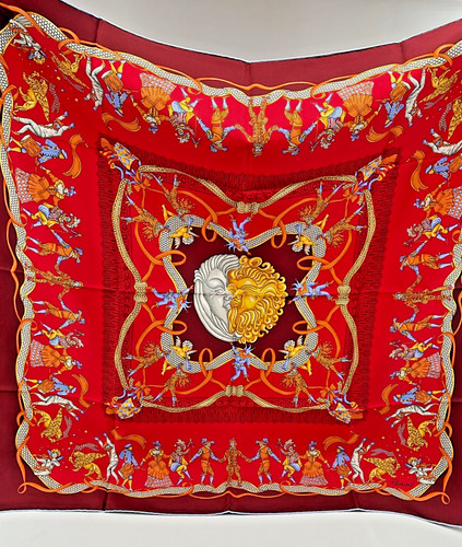 Authentique foulard carré - , en