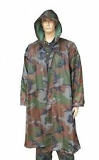 Veste Grande Cape Imperméable Camouflage Militaire PVC Impérmeable à Capuche Dfh