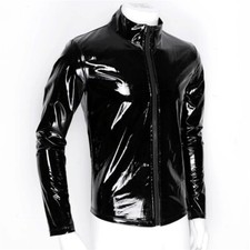 Hommes Haut PVC Manteau