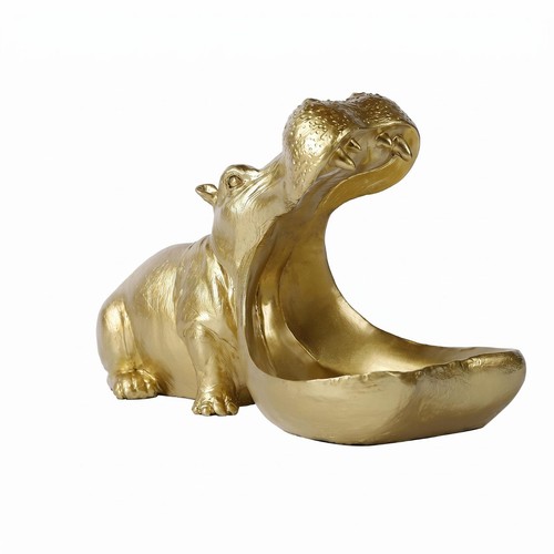 Figurine hippopotame bouche - figurine,