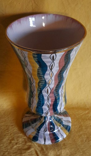 Vase faïence arlequin - faïence, h