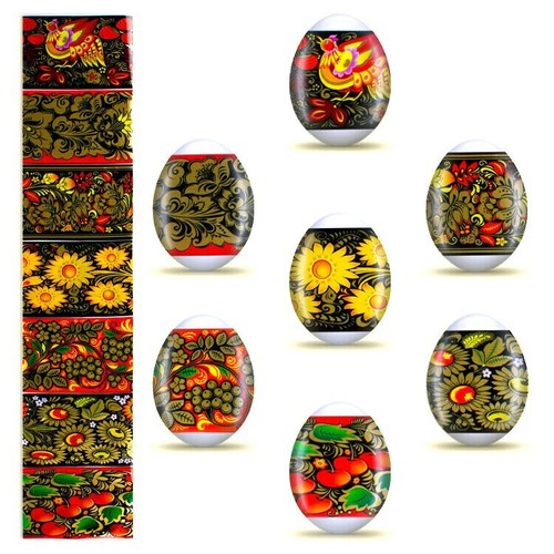 Khokhloma deco oeufs de - deco,