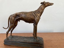 lévrier en bronze d alfred dubucand