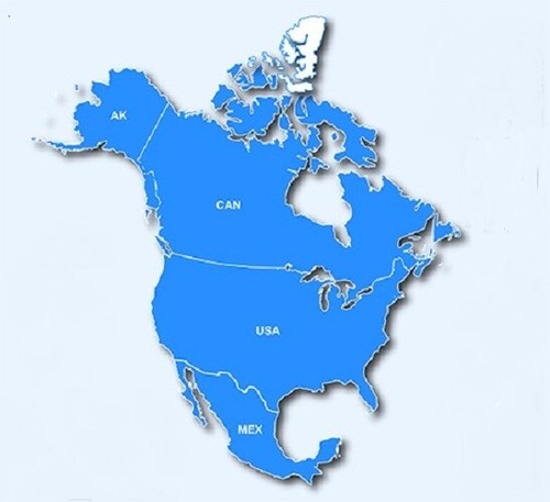North america usa gps - america, map