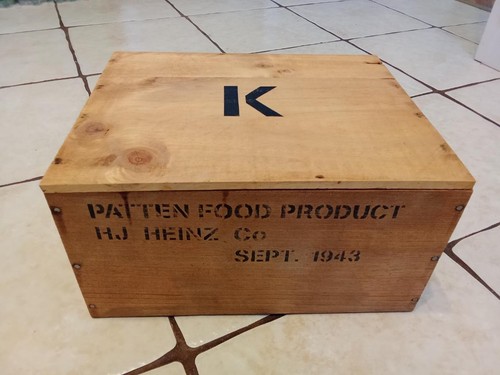Caisse style ww2 ration - :,