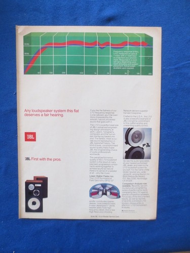 Jbl l112 speakers - speakers, ad