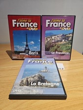 DVD - Lot J' AIME LA FRANCE ×3 - Paris/La Provence/La Bretagne 