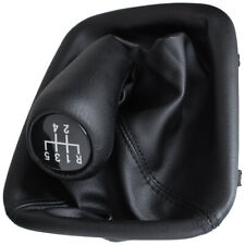 POMMEAU DE LEVIER DE VITESSE NOIR ECO CUIR + SOUFFLET 5+R POUR BMW E30 E36 E34