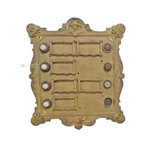 Plaque sonnette ancienne en - plaque,