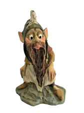 belle statuette lutin elfe résine marque Paor  Espagne Spain féerie rêve  