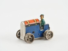 La Hotte Saint Nicolas France tracteur chenilles tôle moteur à clef de 7 cm RARE