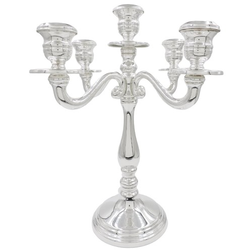 Candélabre argent massif 800 - argent,