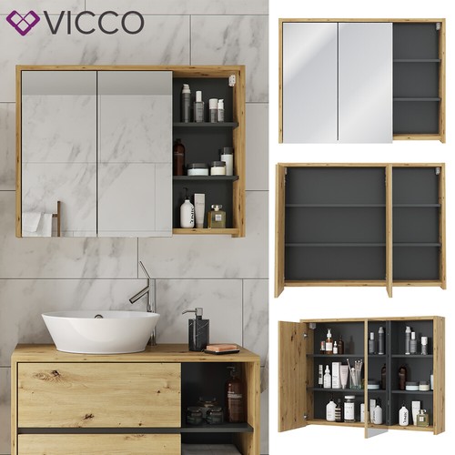 Armoire miroir vicco viola - armoire,