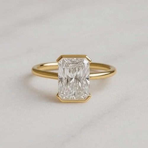 Moissanite fiançailles 14k - fiançailles,