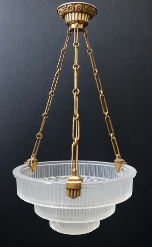 Lustre vasque gradins verre - lustre, a