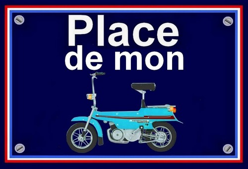 Plaque place mon mobyx - ",