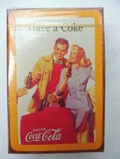 COCA COLA® JEUX DE CARTES COUPLE AVEC UNE GLACIERE USA SOUS BLISTER