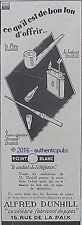 PUBLICITE ALFRED DUNHILL