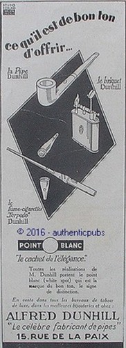 Publicite alfred dunhill - alfred,