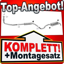 Pot d'échappement pour VW POLO (6N) 1.0 1.3 1.4 hayon incliné + tuyau système...