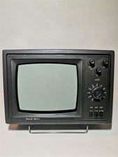 Rare Téléviseur portable vintage N&B Silelis 405 D-1 / Fédération de Russie