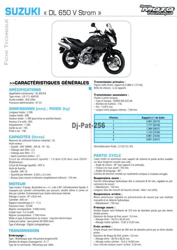 Fiche technique moto - fiche,