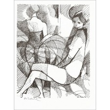 HILAIRE Camille - Lithographie "La Femme" 32x25cm