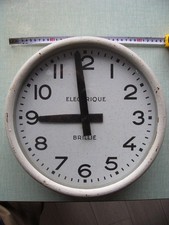 Ancienne horloge industrielle BRILLIE Gare chemin de fer    diamètre 33 cm
