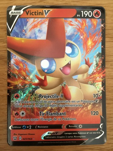 Carte pokémon victini - carte, v