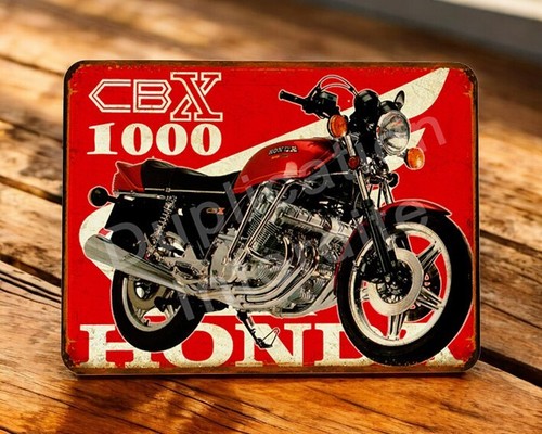 Plaque metal vintage honda - metal,