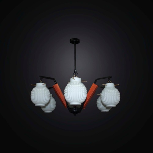 Lustre moderne bois et - moderne,