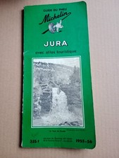 Guide Jura avec atlas touristique 1955-1956. Guide Vert du pneu Michelin DL 1954