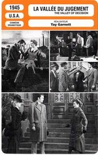 FICHE CINEMA : LA VALLEE DU JUGEMENT - Garson,Peck 1945 The Valley Of Decision