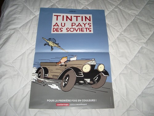 Herge affiche promo tintin - affiche,