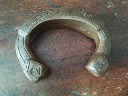 Antique heavy bronze manilla - antique,