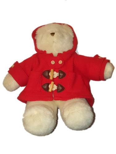 Peluche ours manteau rouge