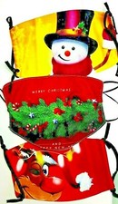 Masque visage filtre réutilisable lavable adulte thème Noël unisexe cadeau * Royaume-Uni