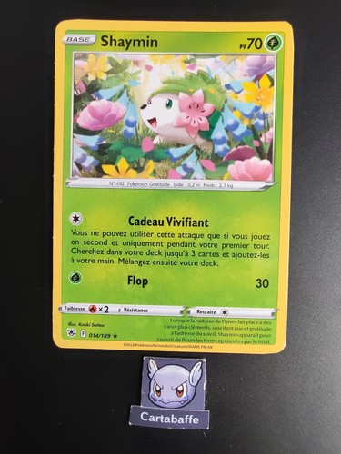 Carte pokémon shaymin 014 189 - carte, 014/189