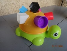 Tortue Playskool Boîte A Formes  avec ses 6 cubes