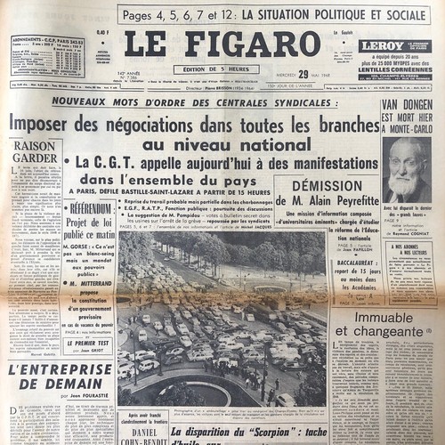 Journal figaro mai 1968 - figaro, 29
