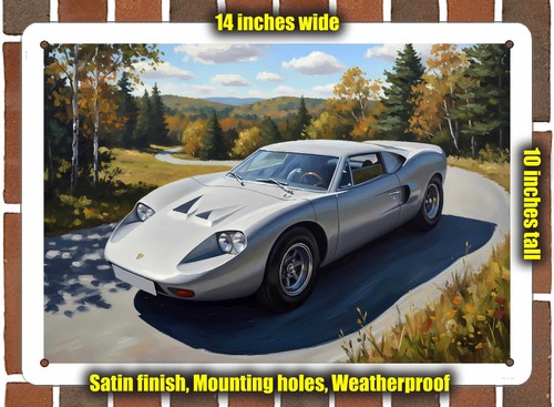 Metal sign 1970 fiberfab - -,