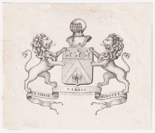 Exlibris burguet bordelais - /,