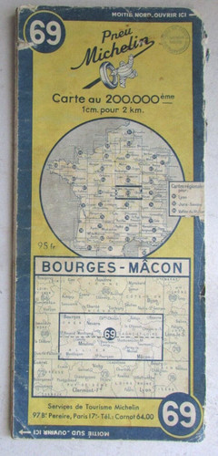 Carte touristique bourges - carte,